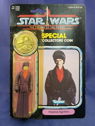 Vintage Kenner 1985 Star Wars Potf Imperial Dignitary 92 - Back (last 17 Moc)