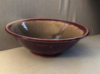 Pewabic Pottery Red Glaze 8.  25 Inch Bowl Art Pottery Detroit Michigan