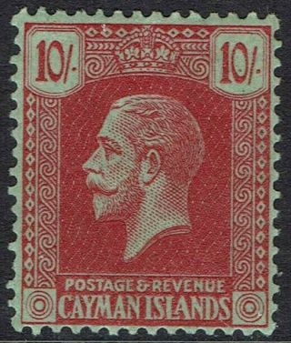Cayman Islands 1921 Kgv 10/ - Wmk Multi Script Ca