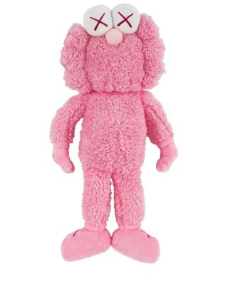 Kaws Bff Pink Plush Figure Limited Edition 888 Holographic Sticker