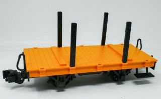 Lehmann Lgb 92782 G Scale Auto Express Flat Car With Stakes 1993