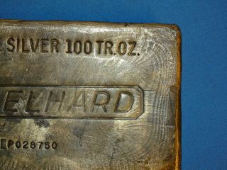 100 oz ENGELHARD Silver Bar Hand Poured,  5th Series P serial,  Less than 100 Made 4