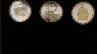 (3) 2015 Big Coin Series Coins Twonie,  Quarter,  Fifty Cent 5 Oz Coins