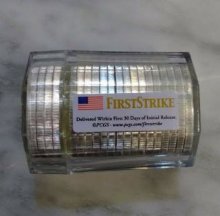 2009 American Silver Eagles - 20 First Strike Coins In Pcgs Tube Roll