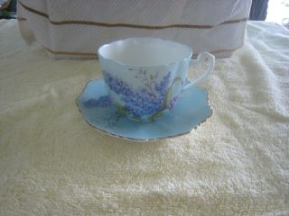 Vintage Gold Trim Paragon Lilac Cup & Saucer " By Appointment To Hm Queen Mary "