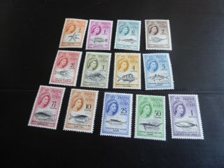 Tristan Da Cunha 1961 Sg 42 - 54 Definitives (top 6 Are Mnh) Mh