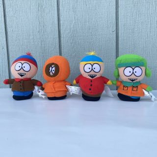 South Park Nanco 2008 Complete Plush Set Kenny/stan/cartman/kyle Stuffed Toy 6 "