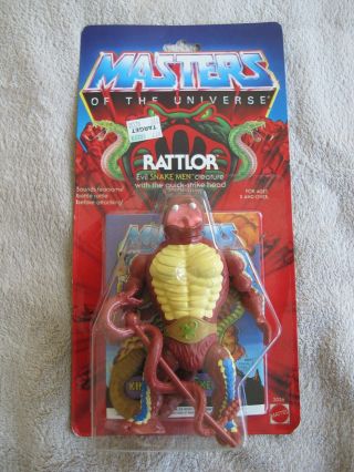 Motu,  Vintage,  Rattlor,  Masters Of The Universe,  Moc,  Figure,  He - Man