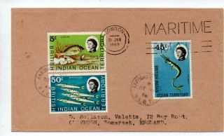 Cover Posted Farquhar Island 10 Dec 1968 - Maritime Mail,  London,  21 Jan 1969