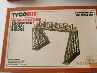Tyco Kit Snap Together Crossover Signal Bridge Set