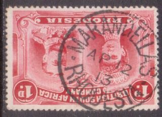 Rhodesia Bsac Postmark / Cancel " Marandellas " 1913 On 1d Double Head