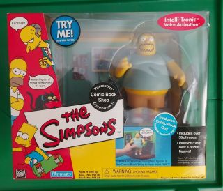 The Simpsons Wos Comic Book Shop Environment W/ Exclusive Comic Book Guy