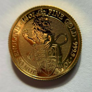 1/4 Oz Pure Gold Great Britain The Queen 