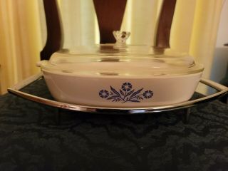 Corning Ware Blue Cornflower 10in P - 10 - B With Stand