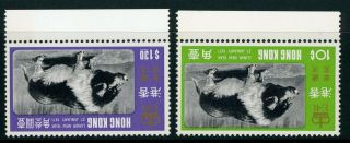 China 1971 Hong Kong Lunar Year Pig Complete Set Scott 260 - 61 Mnh N650