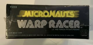 1976 Mego Micronauts Warp Racer & with Figure 5