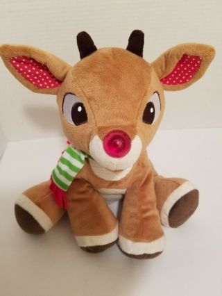 Rudolph The Red - Nosed Reindeer Musical Light Up Plush Stuffed Toy Christmas 11 "
