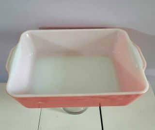 Vintage Pink Pyrex Refrigerator Dish 503 1.  5 qt.  w/ Lid 1950s Mid Century 3