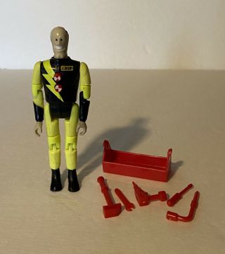 Pro - Tek Chip Dummy W/ Toolbox & Tools: Vintage Incredible Crash Dummies By Tyco