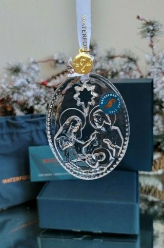 2021 Nib Waterford Crystal Annual Nativity Christmas Ornament 1059681