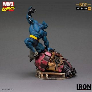 Iron Studios 1/10 Marvel Comics X - Men Beast Scene Resin Statue Doll Toy