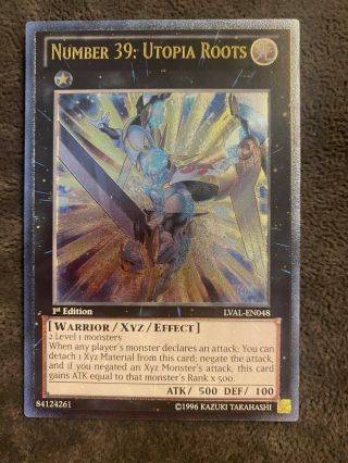 Lval - En048 Number 39: Utopia Roots Ultimate Rare Yugioh Card 1st Edition