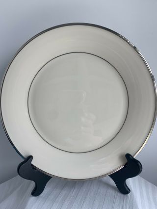 Four Lenox Solitaire Platinum Banded Dinner Plates (have 8)