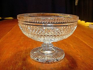 Gorgeous Vintage Waterford Cut Crystal Compote In The Castletown Pattern