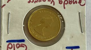 1989 Canada 1/4 Oz Gold Maple Leaf Bu 10 Dollar