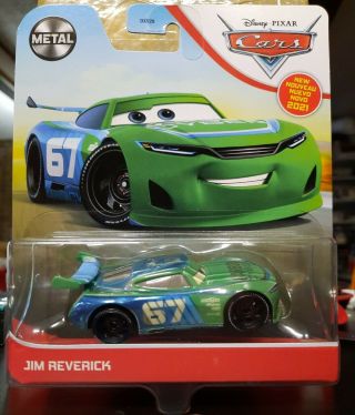 Disney Pixar Cars Metal Series 2021 Jim Reverick 67 Carbon Cyber Arrival