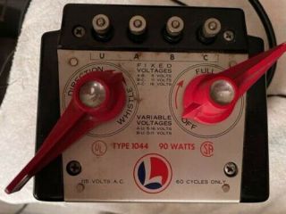Postwar Vintage Lionel Transformer Type 1044 90 Watts Speed Whistle Direction