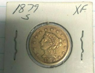 1879 S Liberty Head Double Eagle $2 1/2 D Gold
