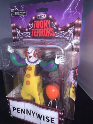 Neca Toys Toony Terrors Horror Pennywise The Clown It Action Figure =new