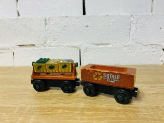 Brown Recycling Cargo Cars - Thomas The Tank & Friends Wooden Railway Trains