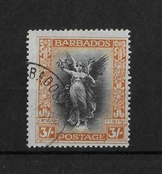(8) Barbados 1920 - 21 3/ - Victory Sg211x Wmk Reversed Fine Cat£300
