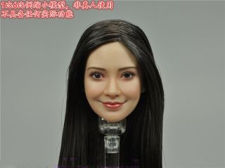 1/6 Asian Girl Female Head Sculpt Carved For 12  Ph Action Figure Body