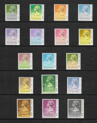 1987 Part Set Of Hong Kong Stamps Sg 538b - 615 - Mnh - Queen Elizabeth Ii Colony.