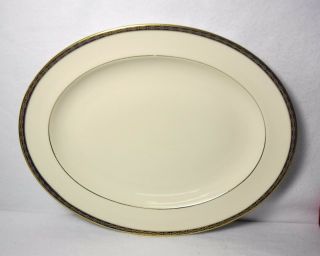 Minton China St.  James Pattern Oval Serving Platter - 13 - 3/4 "