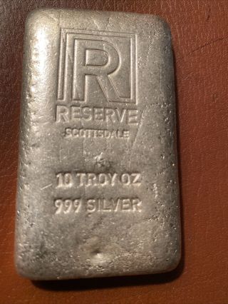 Scottsdale Reserve - 10 Oz.  999 Fine Poured Silver Bar