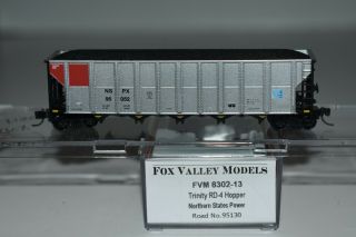 N Scale Fvm 8302 Northern States Power Trinity Hopper With Load 95052 C23337