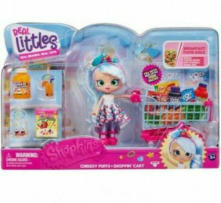 Shopkins Real Littles Chrissy Puffs With Shopping Cart