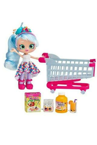 SHOPKINS REAL LITTLES Chrissy Puffs with Shopping Cart 2