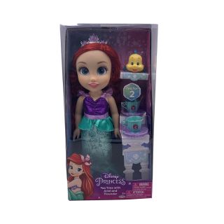 Disney Princess Tea Time With Ariel And Flounder 14 Inch Doll Little Mermaid