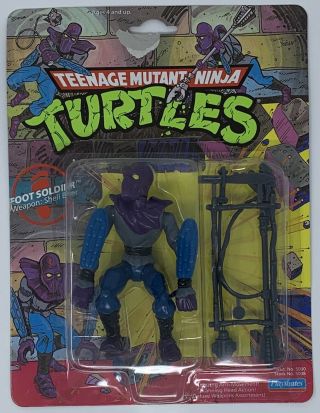 Teenage Mutant Ninja Turtles Foot Soldier 10 Back 1988 Action Figure