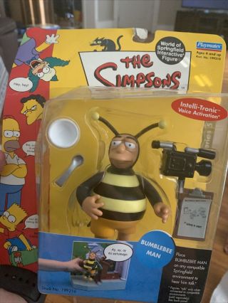 The Simpsons Bumblebee Man World Of Springfield Bee Camera Action Figure Toy Moc