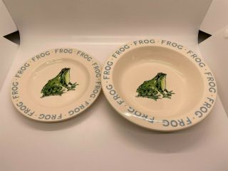 Emma Bridgewater Frog Bowl And Small Plate Made In England