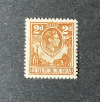 Northern Rhodesia 1938,  Kgvi 2d Orange Sg31 Fine Mnh,  Cat £50,
