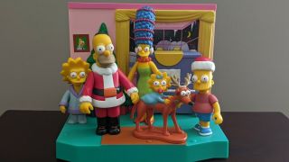 2001 The Simpsons Family Christmas Playmates Toys R Us Exclusive W/ Box