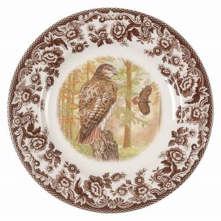 Spode Woodland " Red Tail Hawk " Salad Plate.  Made In England