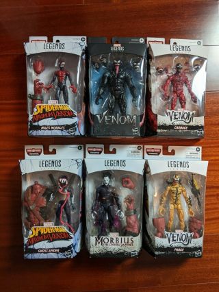 Marvel Legends Venompool Baf Build A Figure Complete Set Of 6 Figures
